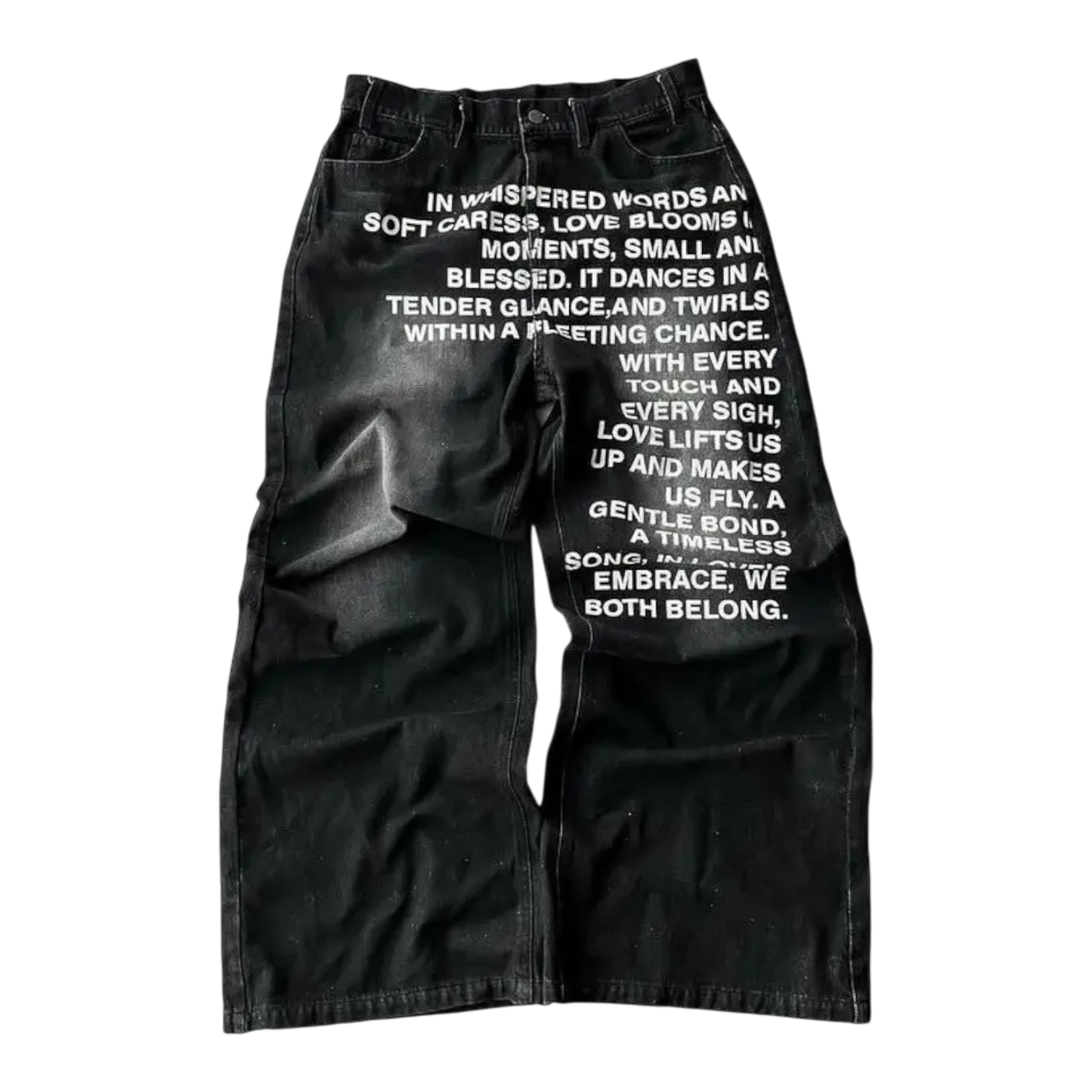 TYPOGRAPH DENIM BLACK