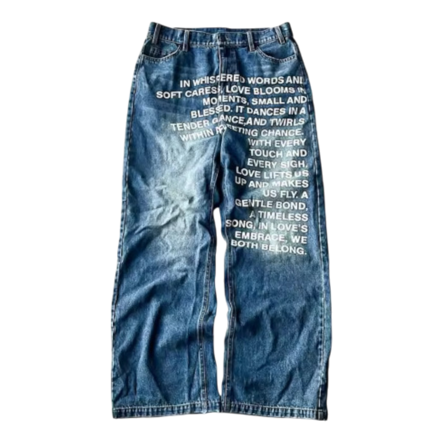 TYPOGRAPH DENIM BLUE