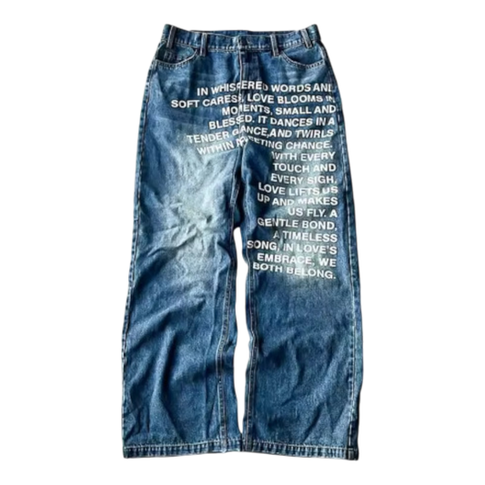 TYPOGRAPH DENIM BLUE